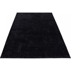 Tapijtenloods Basics Effen Vloerkleed Antraciet Laagpolig- 280x370CM
