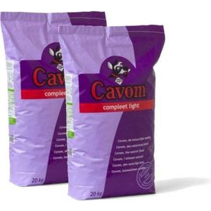 2x20 kg Cavom compleet light hondenvoer