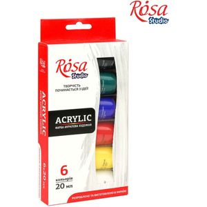 Rosa Studio Acrylverf Set 6x20ml