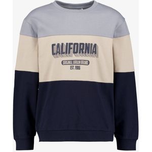 Name It Reg jongens sweater blauw beige - Maat 134