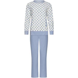 Pastunette - Blue Fog - Pyjama/Huispak - Badstof - Wit/Blauw - Maat 36