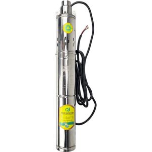 Mars Rock - Waterpomp - Diepe put dompelpomp - Solar DC diepe putpomp - 750W - Roestvrij staal - Zilver