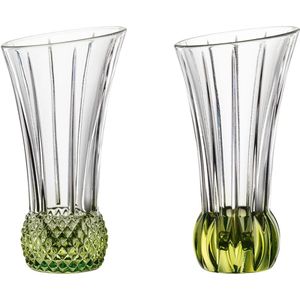 Nachtmann tafelvaasset Spring Lime 2-delig, bloemenvazen, decoratieve vazen, kristalglas, 103594