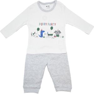 alisé Baby pyjama set puppy party Grijs 98