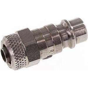 RVS 306L DN 7.2 (Euro) Luchtkoppeling Insteeknippel 6x8 mm Push-On - CLP7-N-SSL-P-6