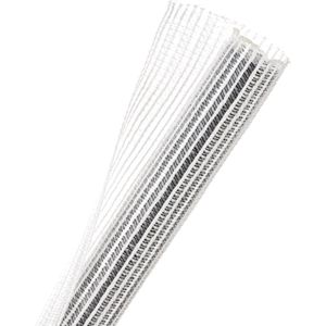 Techflex-F6N0.38CW/3.6-Lengte: 3,6 Mt-Cable Organizer-Kabelmanagement-Kabelsok-Kabelbeschermer-Self wrapping-Zelfsluitende kabelmantel-Computer-Auto-Bureau-TV-Kleur: Transparant Wit