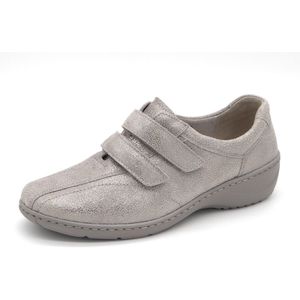 Waldläufer Dames Klittenbandschoen - 607302-127-070 Lichtgrijs - Wijdte K - Maat 4 (37)