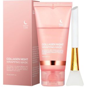 Collagen Night Wrapping Mask – Collageen Sleeping Mask – Korean Skincare – Anti-Aging – Hydraterend & Verstevigend – Glass Skin Effect – Peel Off Nachtmasker