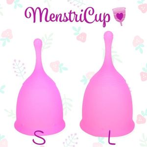 MenstriCup menstruatiecup roze maat S
