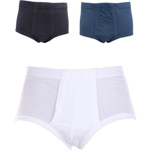 Embrator mannen Slip met gulp 3-stuks zwart mix maat XL