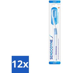 Sensodyne - Tandenborstel - Soft - Voor Gevoelige Tanden - 1 Tandenborstel - Voordeelverpakking - 12 stuks