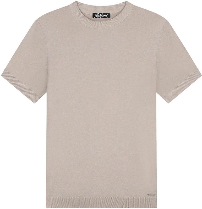 Malelions Knitted T-Shirt - Sand S