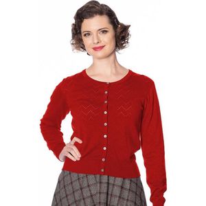 Dancing Days - PIONTELLE KNIT Cardigan - L - Rood