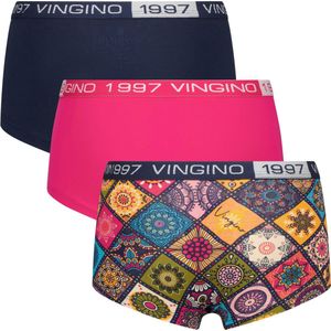 Vingino meiden ondergoed 3-pack boxers Mandala Multicolor Blue