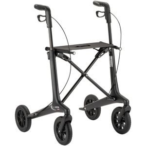 MultiMotion - Carbon rollator maat M - 5,5 kg - Softwielen - Zwart