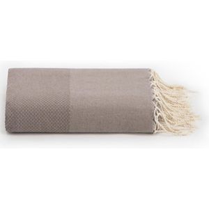 Lantara Plaid grand foulard - Taupe - Katoen - 190x300cm