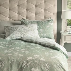 Laura Ashley Parterre Dekbedovertrek - Bloemen - Tweepersoons 200x200 - Groen