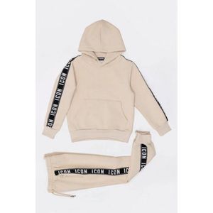 Boomkids - Icon joggingpak met hoodie - beige