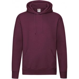 Premium Hooded Sweat - Bourdeaux - M - Fruit of the Loom
