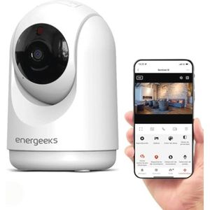 1080P Indoor Motorized IP Camera met Bewegingsdetectie en Geluidssensor - Babycam met Privacymodus