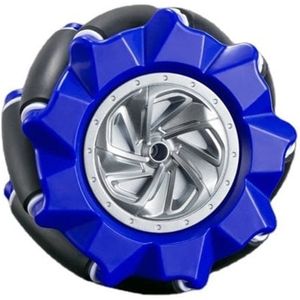 OTRONIC® Mecanum Wiel /Omnidirectioneel Wiel - 80MM-A Blauw - set van 2 wielen (1xL+1xR)