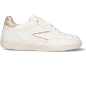 Braqeez 425290-500 Meisjes Lage Sneakers - Wit - Leer - Veters