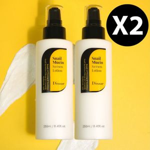 2 x Disaar Snail Mucin Serum Lotion - Gezichtsreiniger - Korean Beauty - K-Beauty - Korean Skincare - Anti-Rimpel