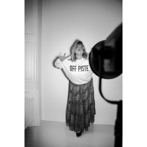 Pinned Off Piste - Sweater - Glitter - Ecru - XS