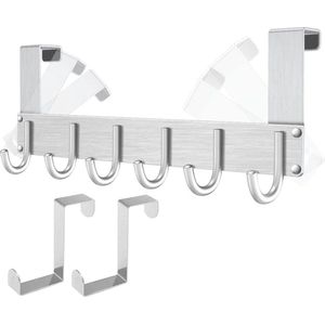 Deurhanger – Deurkapstok – Deurkledingrek – Badkamer deurhanger – Deur Handdoek en Kledinghanger – Kleerhanger
