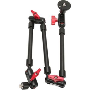 Brenzoos - Verstelbare scharnierende arm voor camera met 360° rotatie - Monitor microfoon houder met 1/4 en 3/8 draad