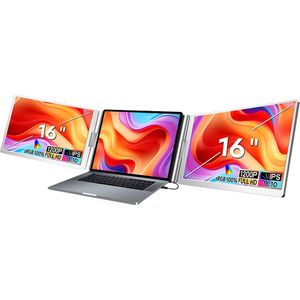 K&G Portable Monitor OneCable Full HD 16 Inch Grijs