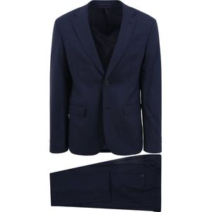 Suitable - Strato Toulon Kostuum Wol Donkerblauw - Heren - Maat 56 - Slim-fit