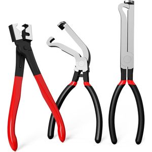 Professionele set van 3 elektrische ontkoppelingstangen - Gereedschap voor het verwijderen van autoconnectoren en brandstofleidingklemmen voor reparaties van auto's en vrachtwagens met snelkoppeling (multifunctionele set)