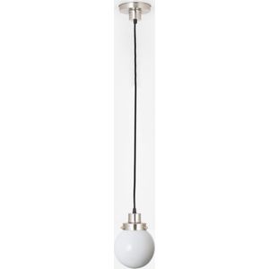 Art Deco Trade - Hanglamp aan snoer Bol 15 20's Matnikkel