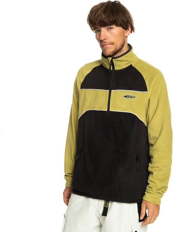 Quiksilver Powder Chaser Fleece Met Halve Rits Zwart XL Man
