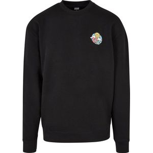 Urban Classics - Cloudy Crewneck sweater/trui - 5XL - Zwart