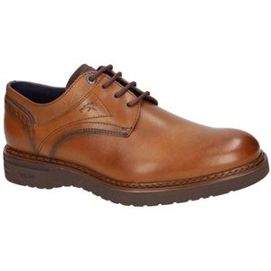 Fluchos -Heren - cognac/caramel - geklede lage schoenen - maat 41