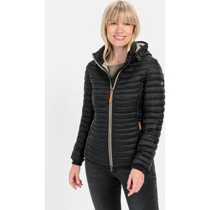 camel active Lichtgewicht gewatteerde jas gemaakt van gerecycled polyamide - Maat womenswear-34 - Zwart