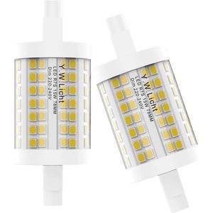 Dimbare 15W R7S LED-lamp 78mm Neutraal Wit 4000K - Vervang 150W Halogeenlamp - 2 Stuks