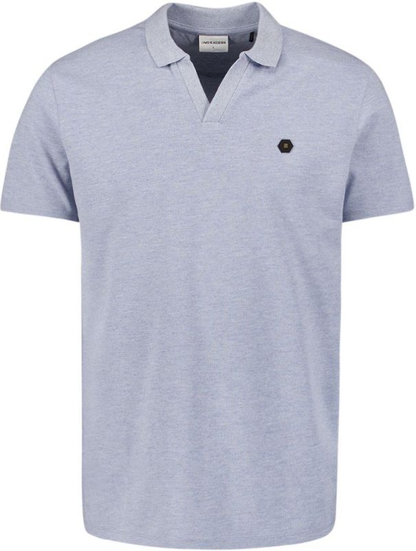 No Excess - Polo V Melange Cloud - Poloshirt