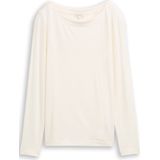 Tom Tailor - Slim Fit Shirt - Effen Kleur - Longsleeve - Lange Mouwen - Boothals