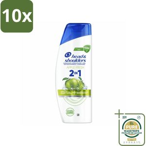 10 x Head & Shoulders – 2-in-1 – Apple Fresh – 300 ml - Grootverpakking - Anti-roos Shampoo - 2-in-1 Shampoo - Apple Fresh Shampoo - Shampoo Tegen Roos - Verfrissende Shampoo