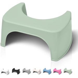 Fysiologische toiletkruk - Voetsteun voor een betere houding - Groen - Gerecycled kunststof