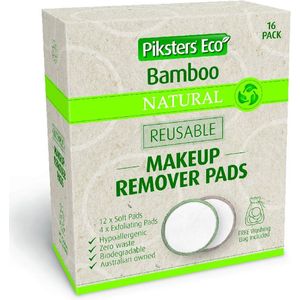Piksters Eco - Herbruikbare Make-Up Remover Pads - Bamboo - Inclusief Waszak