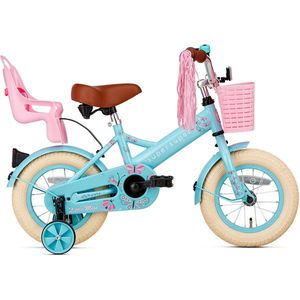 Supersuper Little Miss - Kinderfiets - Meisjesfiets - 12 inch - Turquoise