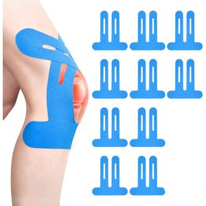 QTTVBTNA -Voorgesneden Kinesiotape voor Knie – 10 Stuks, Waterdicht, Ademend & Latexvrij – Sport, Fitness & Actieve Lifestyle