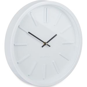 wandklok - Ø 35 cm - zonder secondewijzer - modern - wit