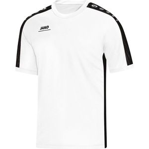 Jako - T-Shirt Striker Junior - Shirt Junior Wit - 128 - wit/zwart