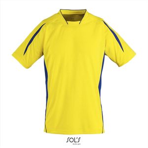 SOL'S Short Sleeve Shirt Maracana 2 LT01638 - Lemon/Royal Blue - XL