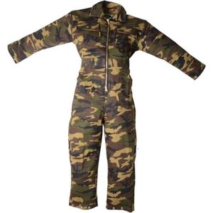 MM Eurotool Kinderoverall Katoen Leger Camo - Maat 140